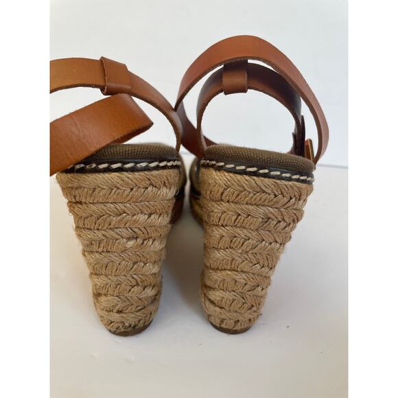 Tory Burch Fabian Espadrille Wedges. Size 6 - Picture 4 of 6